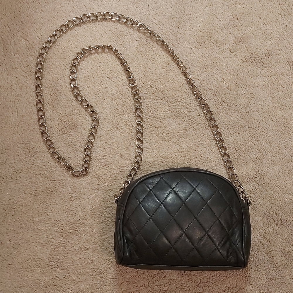 Danier genuine leather bag on a chain